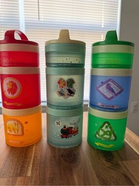 Whiskware - Harry Potter Snack Containers  Bundle - Hogwarts & Houses (Set of 3)